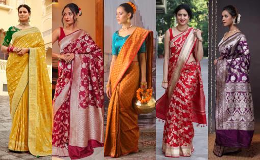 Banarasi Brocade Sarees: History, Weaving, Types & Styling Guide from Varanasi - Fibre2Fashion Banarasi Brocade Sarees: History, Weaving, Types & Styling Guide from Varanasi - Fibre2Fashion