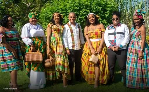 creole dress designs Ethnic Creole Style Dress With Multicolored Patchwork
