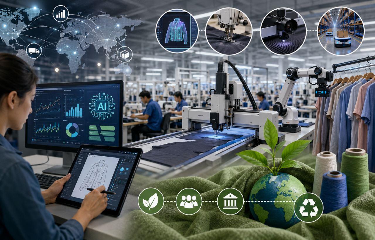 Artificial Intelligence and Sustainability Assessment in Global Apparel Manufacturing
