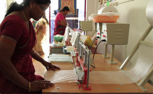Design and development of low cost sanitary napkins using cotton knitwear waste