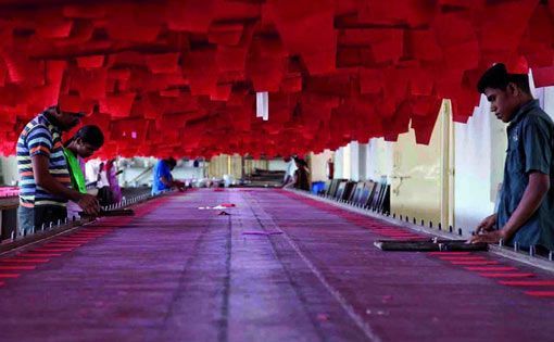 The situation of fabric production in India both from powerloom and organised sector