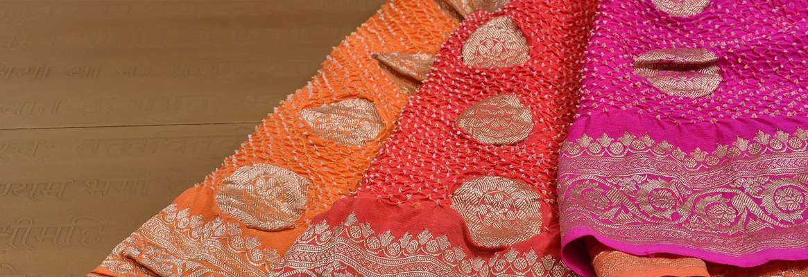 How About a Bandhani Saree and Salwar-Kameez in Denim?