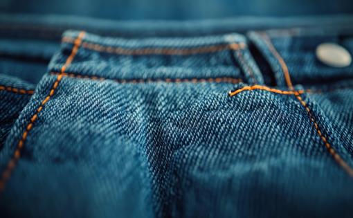Green Edge of Blue Denim