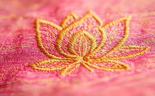 Lotus Motif :: Lotus Motif Textile, Indian Textile Art - Fibre2Fashion