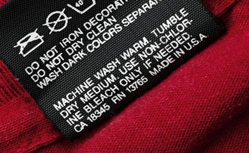Care Labeling in Apparels and Textiles