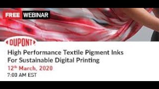High Performance Textile Pigment Inks For Sustainable Digital Printing