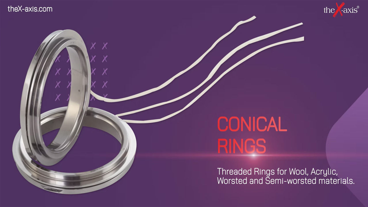 Spinning Rings & Ring Travellers with advanced finish by The X-Axis.