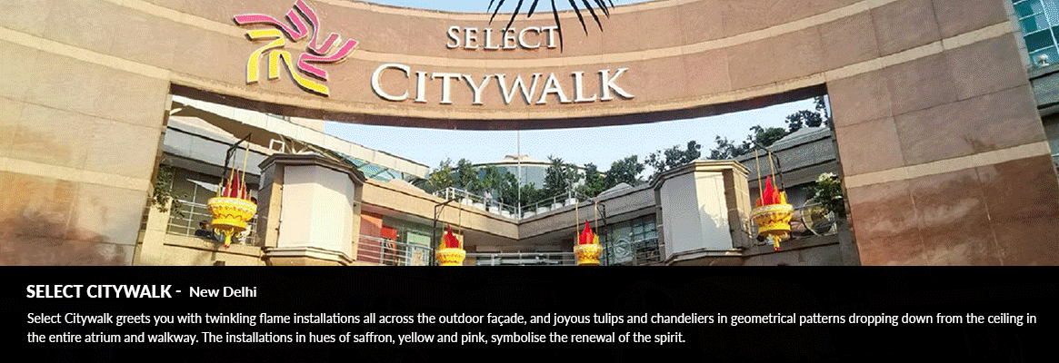Glittering upbeat malls usher in Diwali