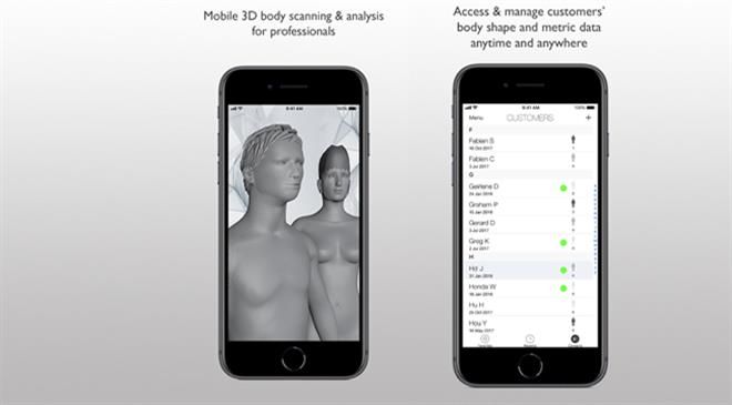 What is the global market size for 3D body scan solutions? What is the expected growth rate in the next 2-3 years?