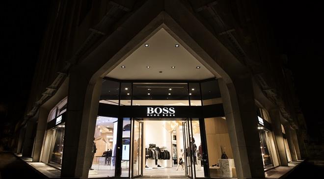 What sustainable changes and initiatives have been taken at the Hugo Boss Group?