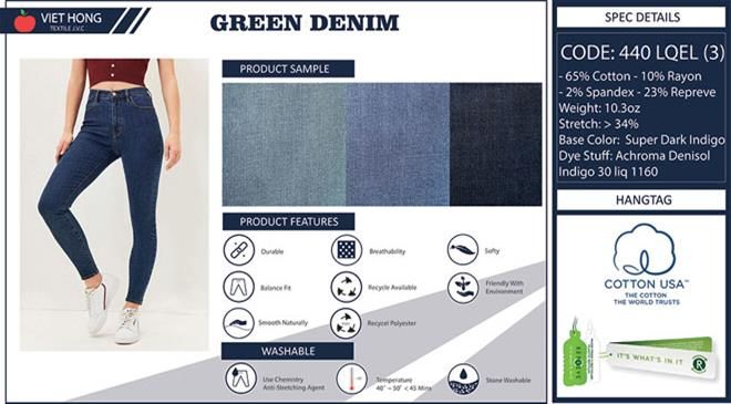 What are the strengths of Vietnam as a denim producing country compared to rest of the world?