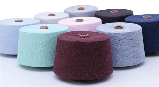 Which blended mélange yarns enjoy high demand in the domestic and export markets?