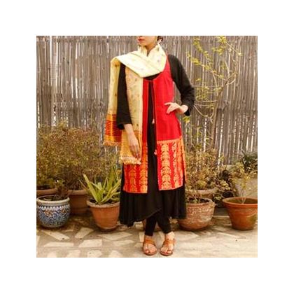 Handwoven salwar suit