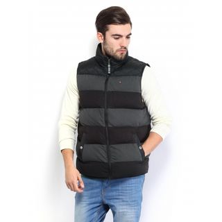 Knitted Quilted Sleeveless Men's Jackets