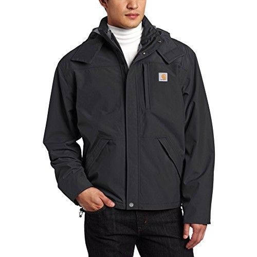 men nylon black jacket