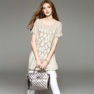 nylon lace dress for ladies