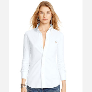 ladies cotton knitted shirt