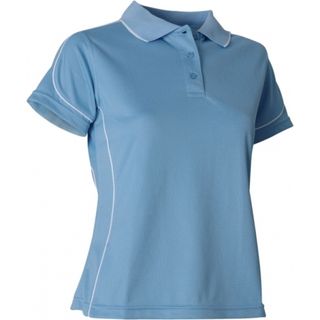 ladies cotton knitted polo shirt