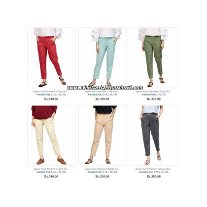 Ladies Cotton Trouser Manufacturers