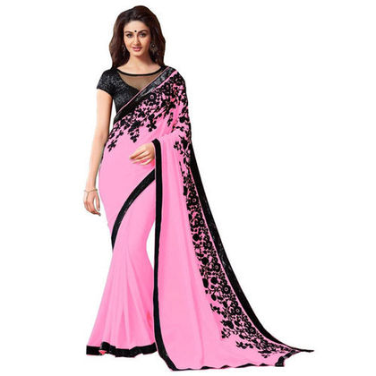 Ladies Georgette Embroidered Saree