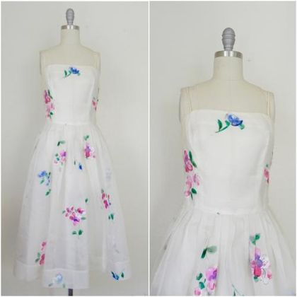 Hand Painted Designer Dress