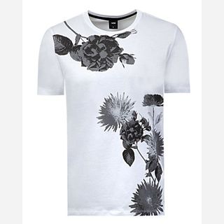 Mens Tshirt With Floral Print