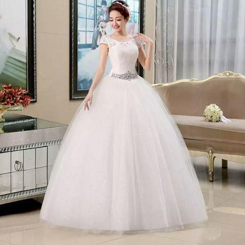Multicolor Embroidered Ball Gown Wedding Dresses