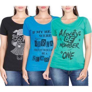 Printed Women's Round Neck T-Shirt