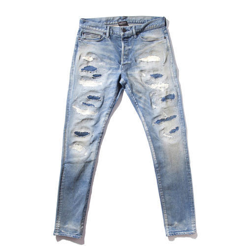 Bang One Knee Cut Jeans