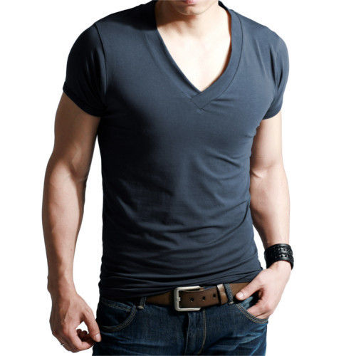 Men'S V Neck T-shirt