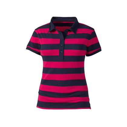 Women's Stripe Polo Shirt