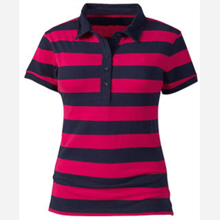 Women's Stripe Polo Shirt