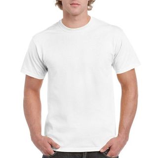 Men's Plain White Round Neck T-shirts
