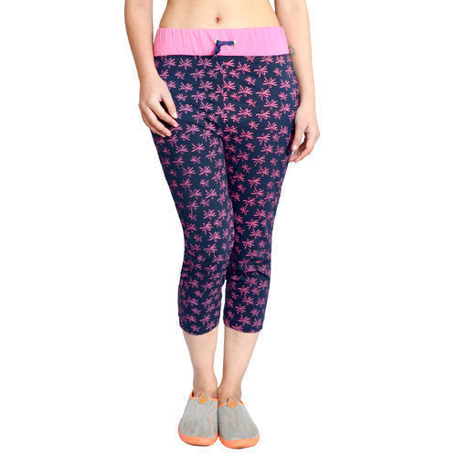 Buy Womens Super Combed Cotton Elastane Stretch Slim Fit Printed Capri  with Side Pockets  Charcoal Printed 1300  Jockey India