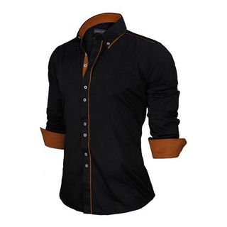 Men's Solid Long Sleeve Shirts