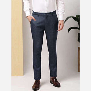 Men's Office Wear Plain Trouser