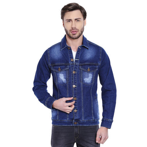 Buy Montrez Men Dark Blue Washed Denim Single Jacket Online at Best Prices  in India  JioMart