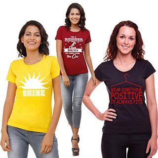 Women's Round Neck Printed T-Shirt