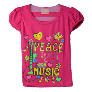 Girls Printed Cotton Tops