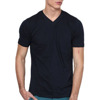 Men's V Neck Solid T Shirt
