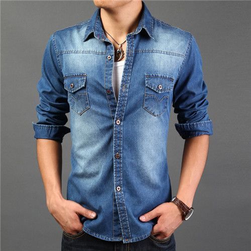Men\'s Denim Shirts Suppliers 19163676 - Wholesale Manufacturers and  Exporters
