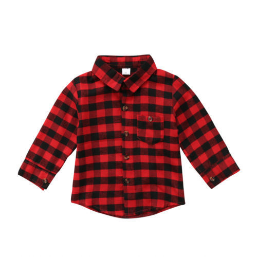 childrens checked shirts