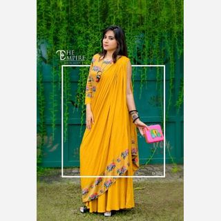Printed Style Designer Saree Dresses