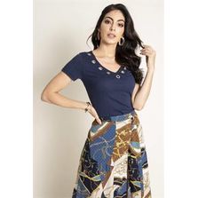 Polyester Stripe Blouse