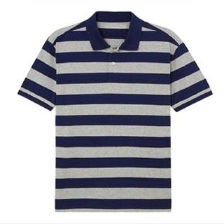 Men’s Stripe Print Pique Polo Shirts