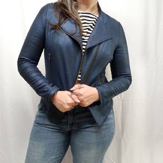 Liquid Leather Zip Jacket
