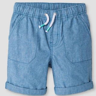 Chambray Pull-on Shorts