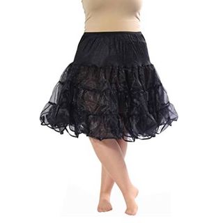 Women Petticoat Nylon Yoke Underskirt