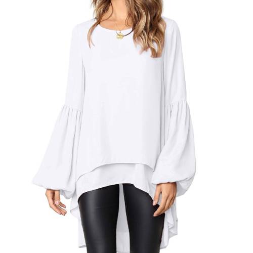 Crew Neck Asymmetrical Tunic Top