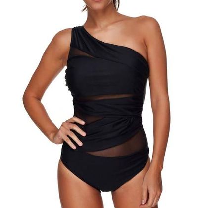 One Shoulder One Piece Swimsuit